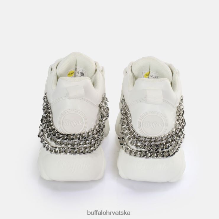 bijela/srebrna Buffalo cld corin chain 20 tenisice niske veganske |tenisice TDD6T592